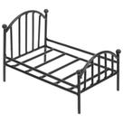 Cama Dollhouse iplusmile com estrutura metálica para casa em miniatura
