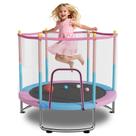 Cama elástica infantil LotaTools 140 cm com rede de segurança, capacidade de 200 kg Cama elástica infantil LotaTools 140 cm com rede de segurança, capacidade de 200 kg
