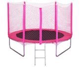CAMA ELÁSTICA PULA PULA 2,44 m. SUPORTA ATE 172 KG NACIONAL - ROSA PINK - FECHAMENTO EM ZIPER