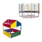 Cama Elástica Pula Pula 3,05m Resistente Piscina de Bolinhas 1,00m Premium