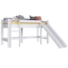 Cama Elevada Com Escorregador B1001 Branco - Completa Móveis