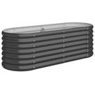 Cama elevada de jardim vidaXL em aço antracite sofisticado Cama elevada de jardim vidaXL em aço antracite sofisticado
