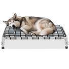 Cama Elevada para Cachorro Caghash M com Almofada e Rolinho para Uso Interno e Externo