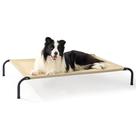 Cama elevada para cães Bedsure Outdoor, grande, portátil, 124 cm, cáqui