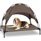Cama elevada para cães Heeyoo com dossel 107x76x91 cm