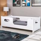 Cama Estilo Montessori Solteiro Com Grade Proteção Lateral Reforçada Segura