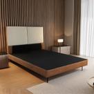 Cama Estofada Queen com Estrutura Reforçada e Design Moderno Marte