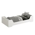 Cama Evolutiva 2 em 1 Zaki Branco Fosco - Reller Móveis Cama Evolutiva 2 em 1 Zaki Branco Fosco - Reller Móveis
