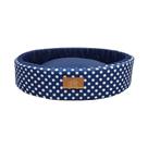 Cama Fábrica Pet Redonda Unic Azul para Cães e Gatos - Tamanho M Cama Fábrica Pet Redonda Unic Azul para Cães e Gatos - Tamanho M