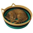 Cama Gato Ninho Cesto Arranhador Pet Felino Lavável Confortável