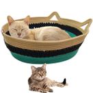 Cama Gato Rasqueavel Ninho Cestinho Arranhador Pet Felino Cao Bichinho Animais Estimaçao Domestico Confortavel Divertida