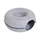 Cama Grande Para Gatos Em Formato De Rosquinha Para 2 Gatos, Túnel Interativo, Casa Para Gatinhos,