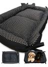 Cama Grande Para Pets Flocospet Convencional Preto e branco