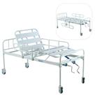 Cama Hospitalar DX2 2 Movimentos até 180kg 5 Posiçoes Articulada Manual Residêncial Dellamed