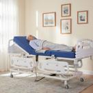 Cama Hospitalar Elétrica 6 Movimentos Motorizada com Elevação de Altura Colchão Impermeável D33 Suporta até 180 kg Bivolt