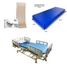 Cama Hospitalar Elétrica 8 Mov + Colchão Antiescaras + D33 - Branco