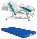 Cama Hospitalar Elétrica Motorizada 9 Movimentos Com Elevação de leito e Colchão D33 Luxo 1037.AS