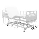 Cama Hospitalar Fawler 3 Movimentos + Colchão densidade 28
