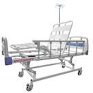 Cama Hospitalar Fowler Pro 3 Em Chapa Com Grades Rodízios Suporte De Soro Procirúrgica Health Clean