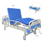 Cama Hospitalar Maca Ortopédica Mecânica C/colchão Sup Soro
