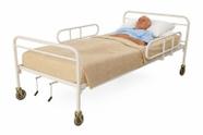 Cama Hospitalar Manual 2 Manivelas com Colchão Densidade 33