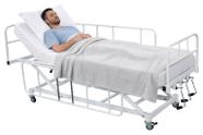 Cama Hospitalar Manual 7 Movimentos Standard com Elevação de Altura do leito com Colchão D33 Cama Hospitalar Manual 7 Movimentos Standard com Elevação de Altura do leito com Colchão D33