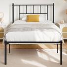 Cama Individual de Plataforma Metálica VECELO con Cabecera 197x100x98 cm