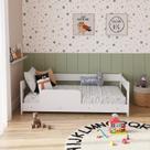 Cama Infantil Arco-iris 154cm x 47,5cm x 78cm Branco