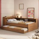 Cama Infantil Bellagio 1 Porta com Cama Auxiliar Nogal - Pnr Móveis