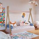 Cama Infantil Cabana Itapuã/Rosa - Completa Móveis Cama Infantil Cabana Itapuã/Rosa - Completa Móveis