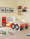 Cama Infantil Caminhão Carreta Quarto Feliz com Proteção Laterais