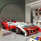 Cama Infantil Carro Corrida F1 090 Vermelho - Gelius Móveis