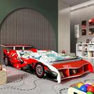 Cama Infantil Carro F1 090 Gelius Móveis Vermelho
