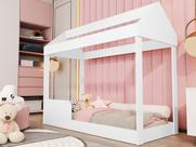 Cama Infantil Casa Montessoriana Crystal Branco