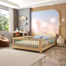 Cama Infantil Casal Montessoriano Wave com Rattan Casatema Verde/Natural Cama Infantil Casal Montessoriano Wave com Rattan Casatema Verde/Natural