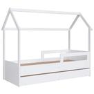 Cama Infantil Casinha Com Auxiliar Infix C06 Branco - Mpozenato