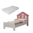 Cama Infantil Casinha Princesa Com Colchão Solteiro