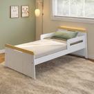 Cama Infantil com Led e Kit Grade de Proteção Petit Casatema Madeiraoriginals Branco/Mel