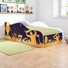 Cama Infantil Futebol Troféu Mini Cama Madeira Branco Mobili