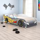 Cama infantil glow faísca cinza