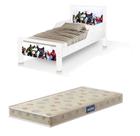 cama infantil meli vingadores proteção lateral com colchão