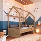 Cama Infantil Montessoriana 2 Alturas Estilo Casinha 201cm
