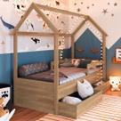 Cama Infantil Montessoriana 2 Gavetas Aveiro Oak - Completa Móveis Cama Infantil Montessoriana 2 Gavetas Aveiro Oak - Completa Móveis