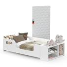 Cama Infantil Montessoriana em MDF Aconchego Para Quarto De Criança Com Colchão e Nicho