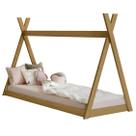 Cama Infantil Montessoriana Madeira Quarto Modelo Cabana