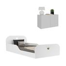 Cama Infantil Montessoriana P Colchão 88 X 188cm Mesa De Cabeceira Multimóveis Mp4194 Branca Branco Cama Infantil Montessoriana P Colchão 88 X 188cm Mesa De Cabeceira Multimóveis Mp4194 Branca Branco