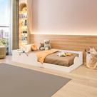 Cama Infantil Montessoriana Solteiro Cloud Branco