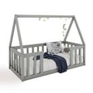 Cama Infantil Montessoriana Valentina Cinza