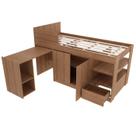 Cama Infantil Multifuncional Com Escrivaninha CM8021 Amendoa Tecno Mobili