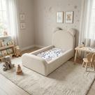 Cama Infantil Segura e Confortável Soft com Colchão Marfim